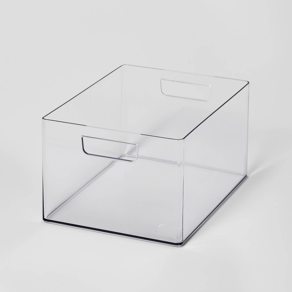 Large Bathroom Organizer Bin with Handles Clear - Brightroom™ | Target