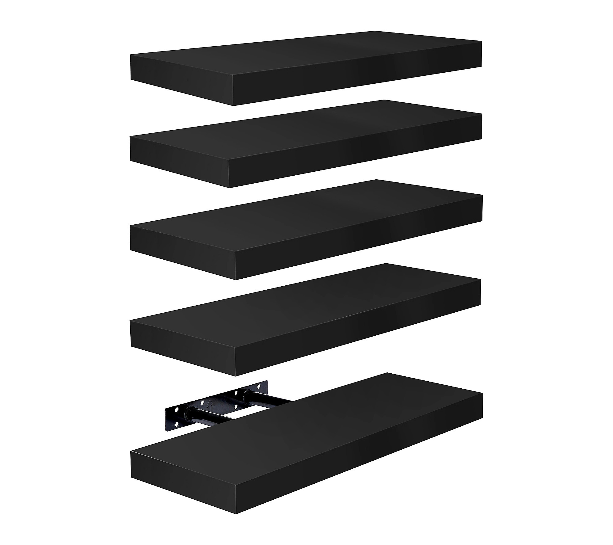 Sorbus Floating Shelves for Wall, Bathroom Shel ves, 5 Pack | QVC
