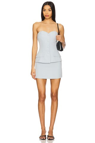 ALL THE WAYS Anslie Strapless Top in Light Grey from Revolve.com | Revolve Clothing (Global)
