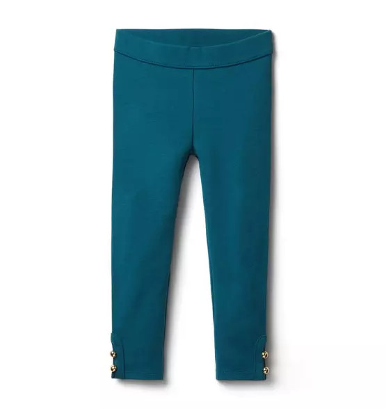 Button-Cuff Ponte Pant | Janie and Jack