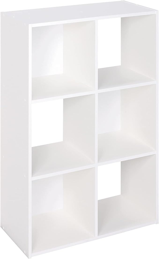 Closetmaid Decorative Home Stackable 6 Cube Cubeicals Organizer Storage Bookcase, with Hardware f... | Amazon (US)