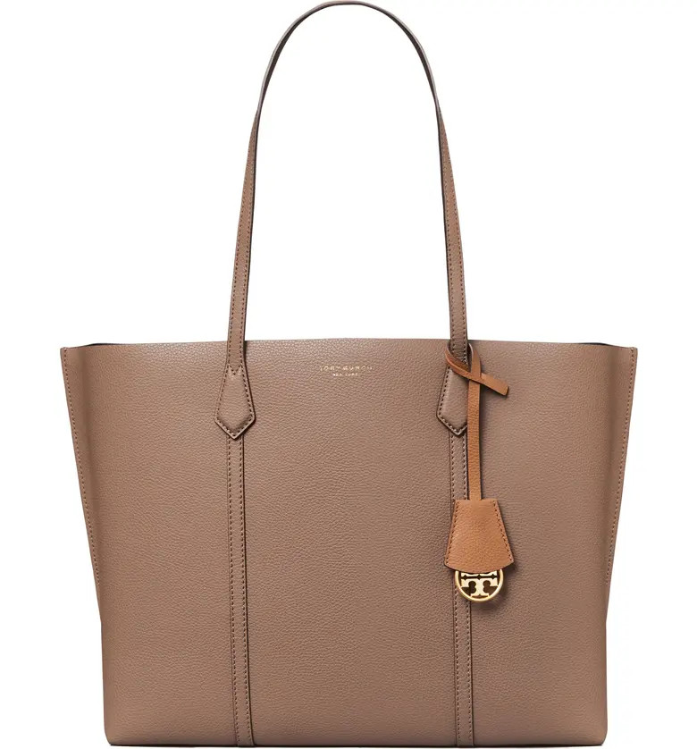 Perry Triple Compartment Leather Tote | Nordstrom