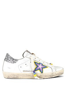 Golden Goose x REVOLVE Superstar Sneaker in White, Multicolor, & Silver from Revolve.com | Revolve Clothing (Global)