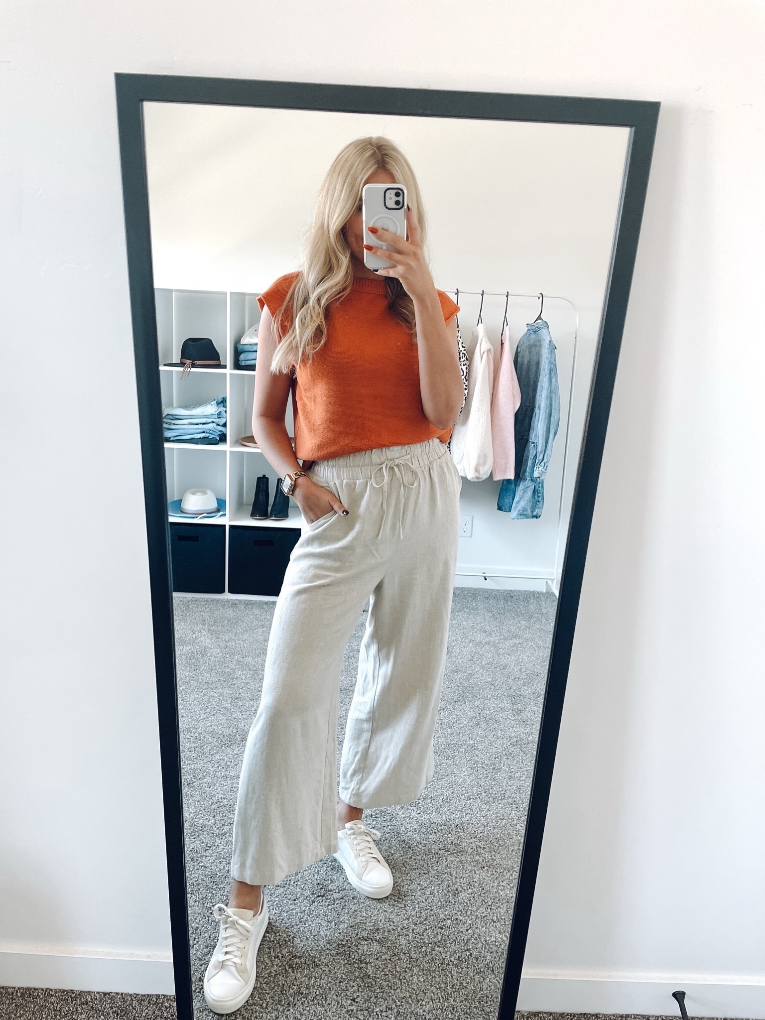 teacher outfit on deal!
Top: wearing M
Pants: true to size, wearing M
Sneakers: size up half

| fall outfit | teacher outfit 

#LTKSeasonal #LTKFindsUnder100 #LTKWorkwear