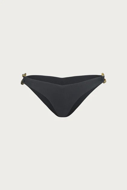 Gold Chain Brief (Faux Suede Black) | SAME