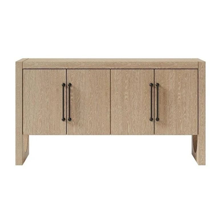 Modern Wood Sideboard Dining Sideboard Fully Assembled Light Brown | Walmart (US)