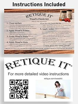 Gel Stain Liquid Wood Finish Kits - GO BEYOND FAUX WOOD with Real Wood Based Primer and Gel Stain... | Amazon (US)