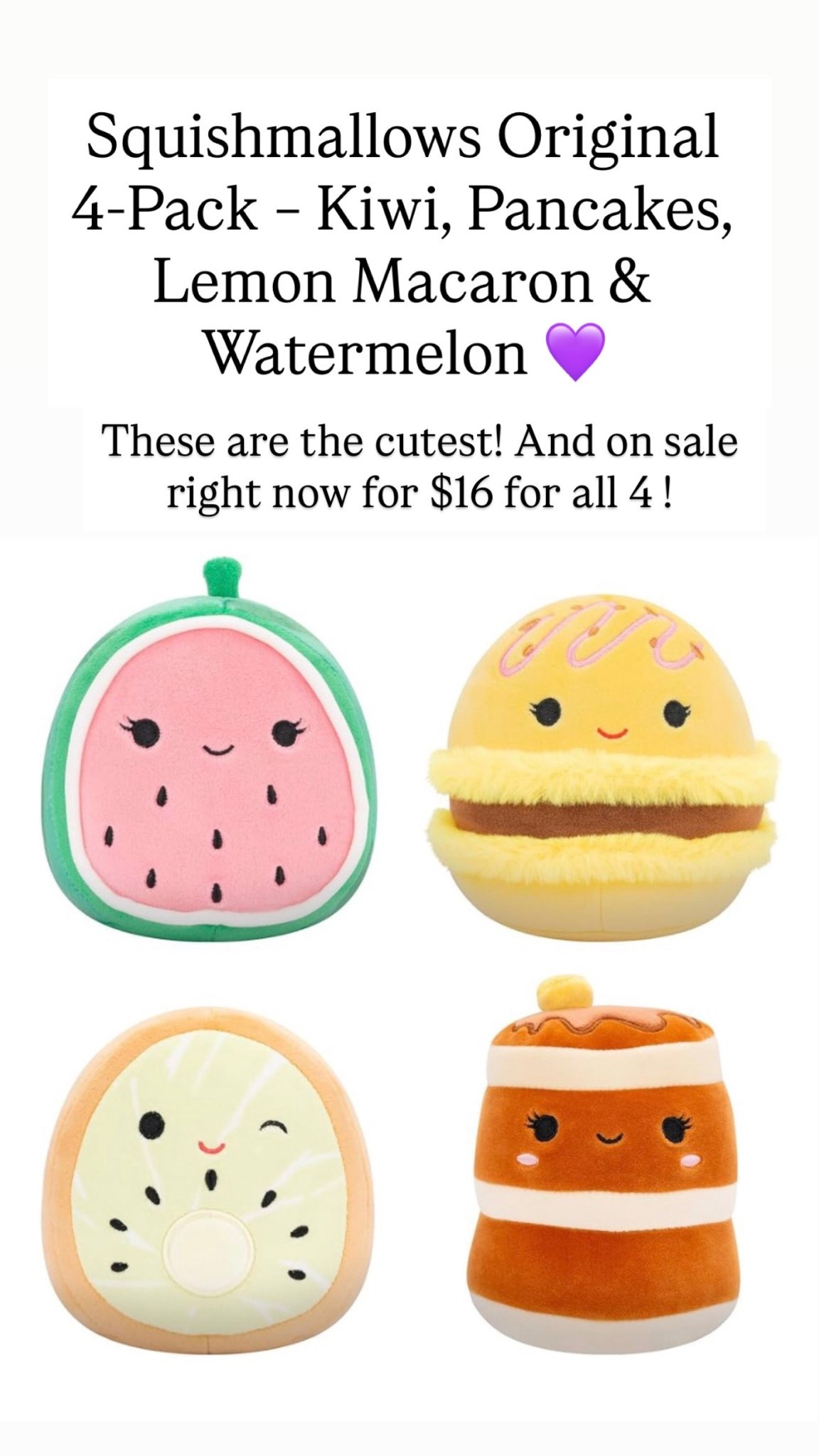 Squishmallow 4-pack 

#LTKKids