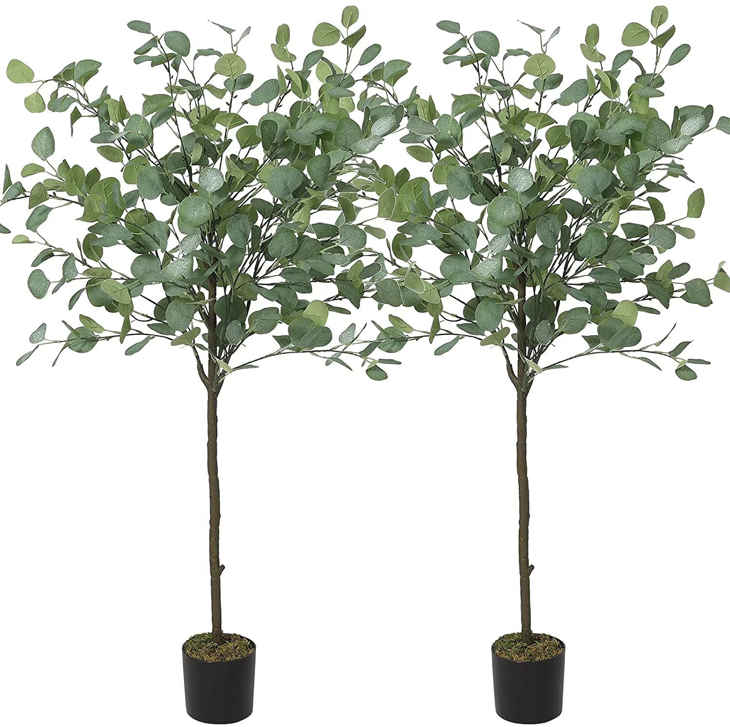 VIAGDO Artificial Eucalyptus Tree 4ft Tall Fake Stems Silk Plants for Modern Home Party Wedding D... | Walmart (US)