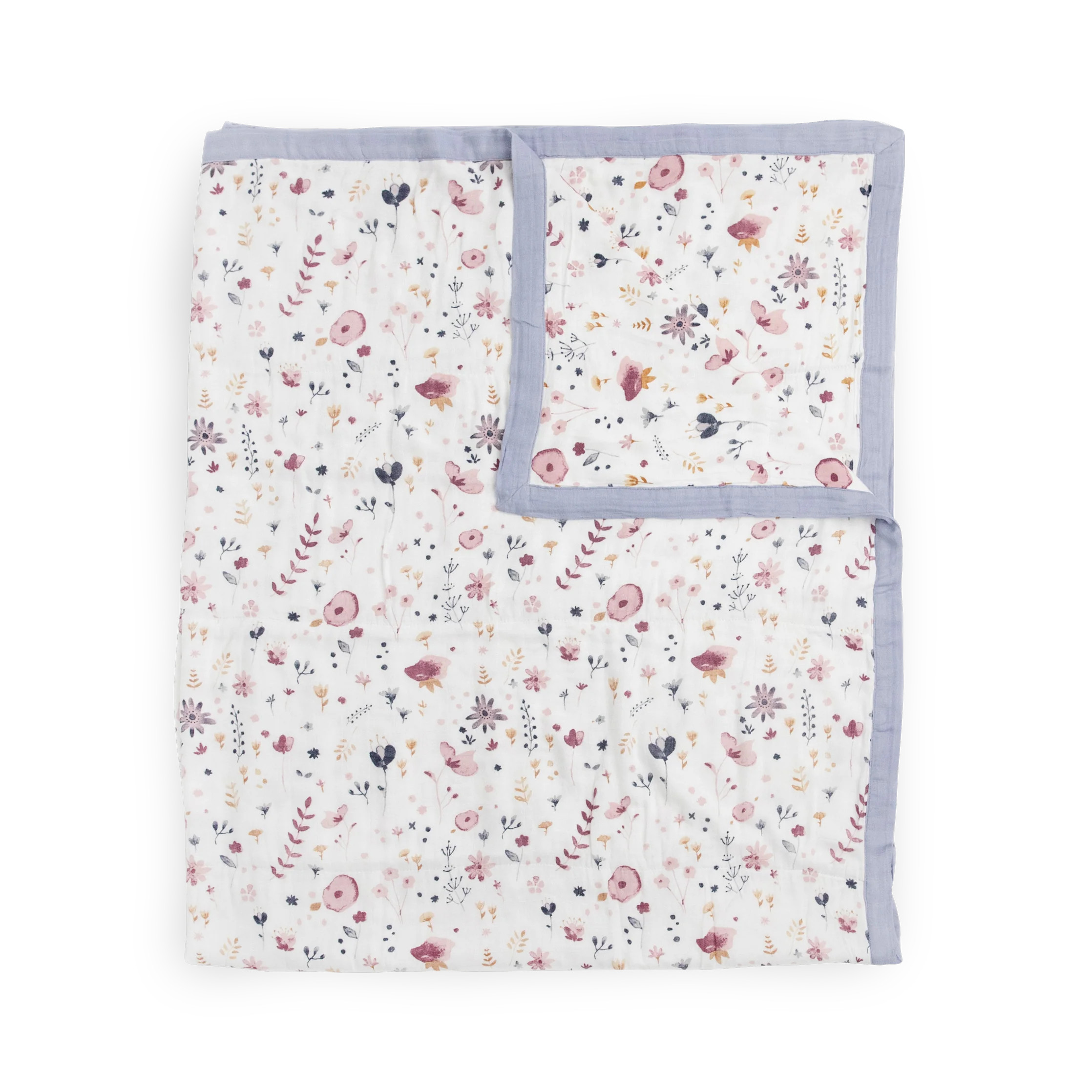 Deluxe Muslin Quilted Throw - Fairy Gardens | Little Unicorn