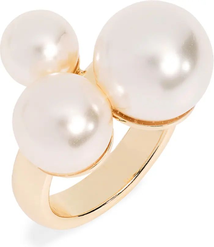 Imitation Pearl Trio Cocktail Ring | Nordstrom
