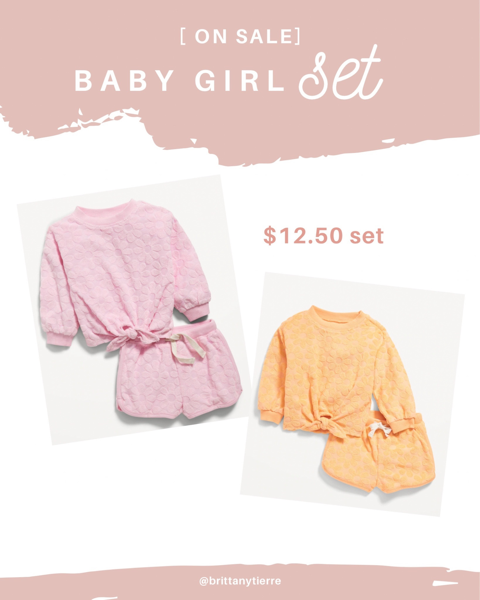 Baby girl spring and summer set on sale!! This baby girl spring shorts set would be so cute for spring break or early summer. 🌸

Baby girl outfit, spring baby girl outfit, baby girl set, spring set, summer set, baby girl summer outfit, affordable baby girl clothes, baby girl, affordable outfits, old navy, old navy baby, baby girl spring break

#LTKkids #LTKsalealert #LTKbaby