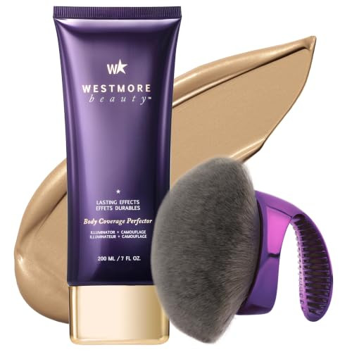 Westmore Beauty Body Coverage Perfector x Blend & Blur Body Brush Kabuki Brush - Waterproof Leg & Body Makeup - Tattoo Cover Up Makeup - 7 Oz Natural Radiance | Amazon (US)