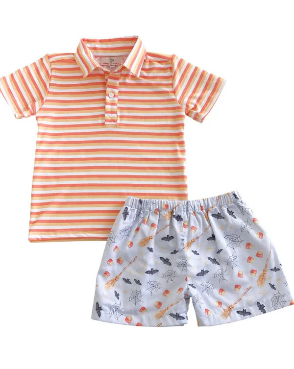 Hocus Pocus Halloween Shorts Set | Smockingbird Kids