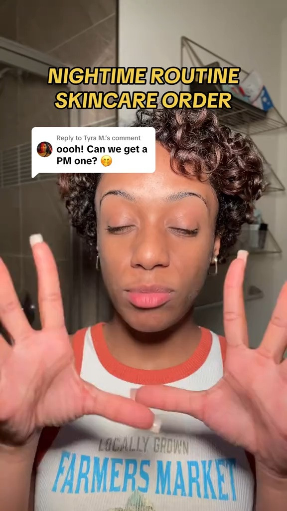 Replying to @Tyra M.  the order of my SIMPLE night time skin care routine for a damaged skincare barrier or sensitive skin 🤓🩷 #blackgirltiktok  #skincareorder  #skincare  #skinminimalism #esthetician