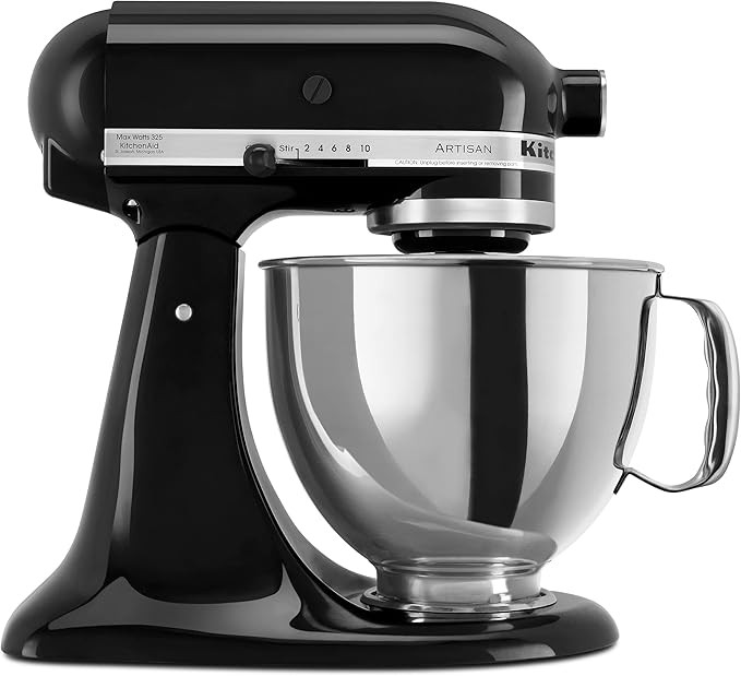 KitchenAid Artisan Series 5 Quart Tilt Head Stand Mixer with Pouring Shield KSM150PS, Onyx Black | Amazon (US)