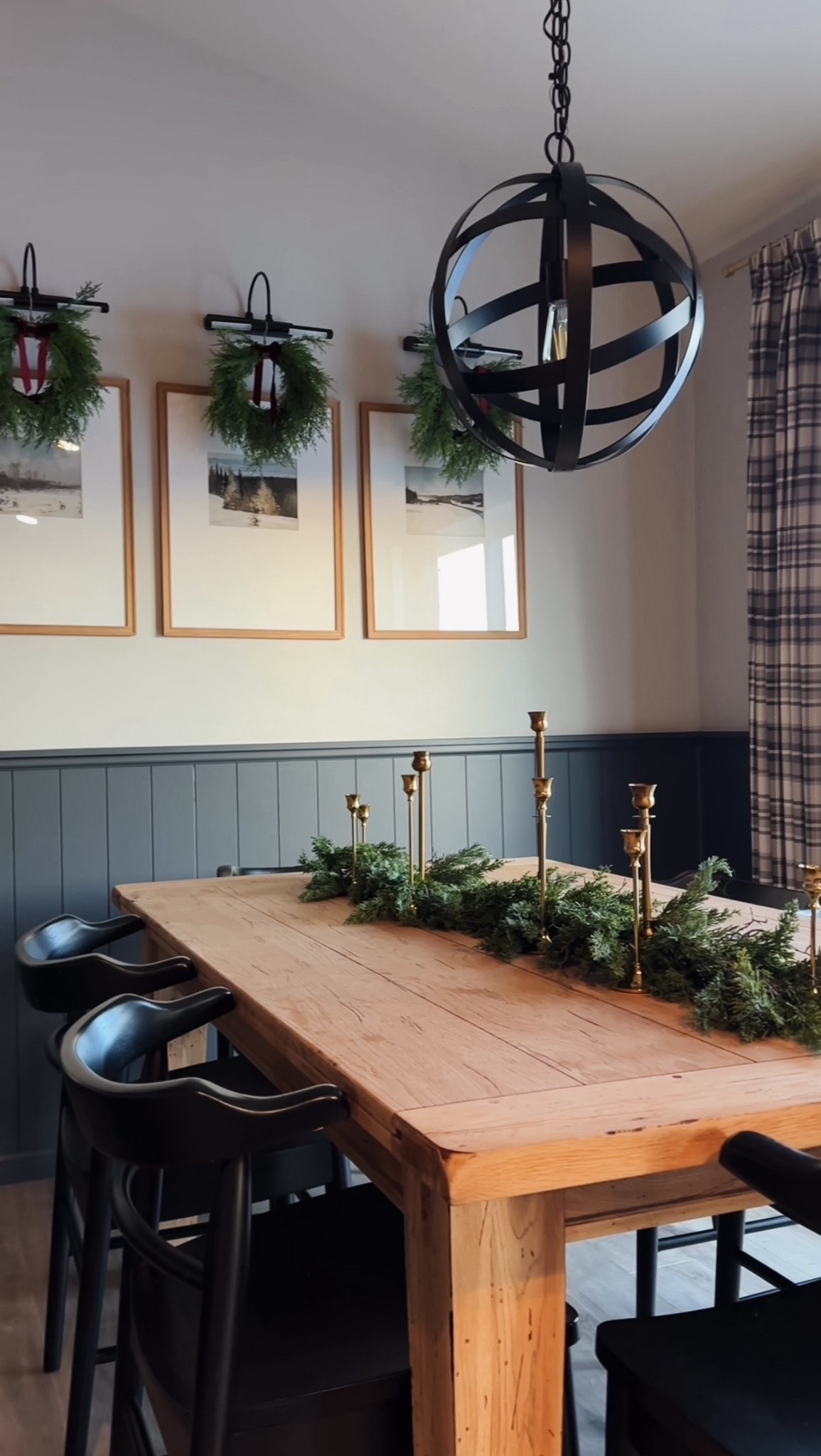 Christmas in our dining room! Linked this years version of the small wreaths we hung from our frames! 

#LTKHome #LTKHoliday #LTKSeasonal