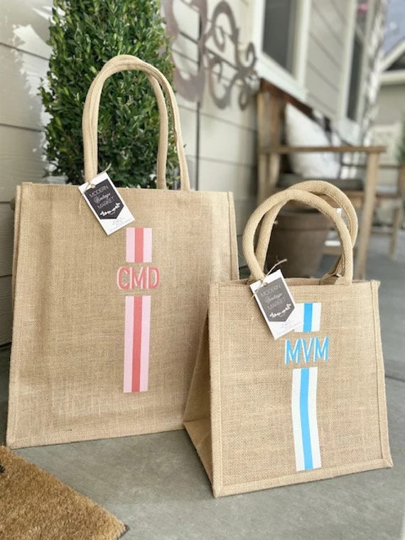 Custom Jute Bagbeach Bagmarket Totegift for Hermarket Tote | Etsy | Etsy (US)