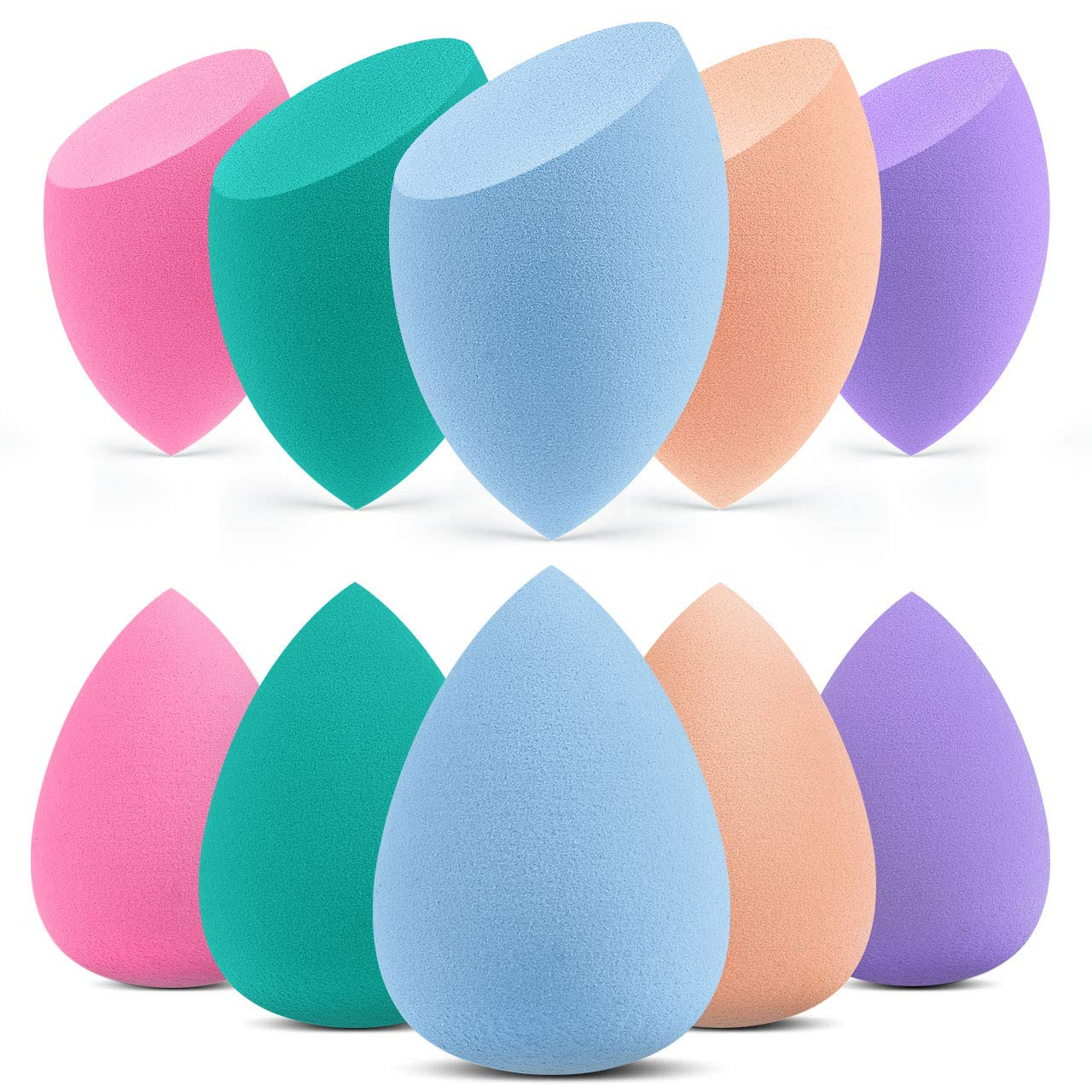 InnoGear 10 Pcs Makeup Sponge Blender Set Beauty Cosmetic Foundation Blending, Flawless for Liqui... | Amazon (US)