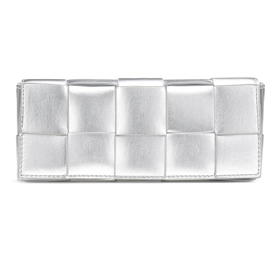 CHUNLI Woven Clutch Purses for Women - Sleek Shoulder Handbag for Evening, Formal Events, Wedding... | Amazon (US)