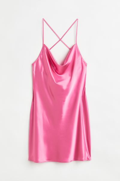 Short satin dress | H&M (UK, MY, IN, SG, PH, TW, HK)
