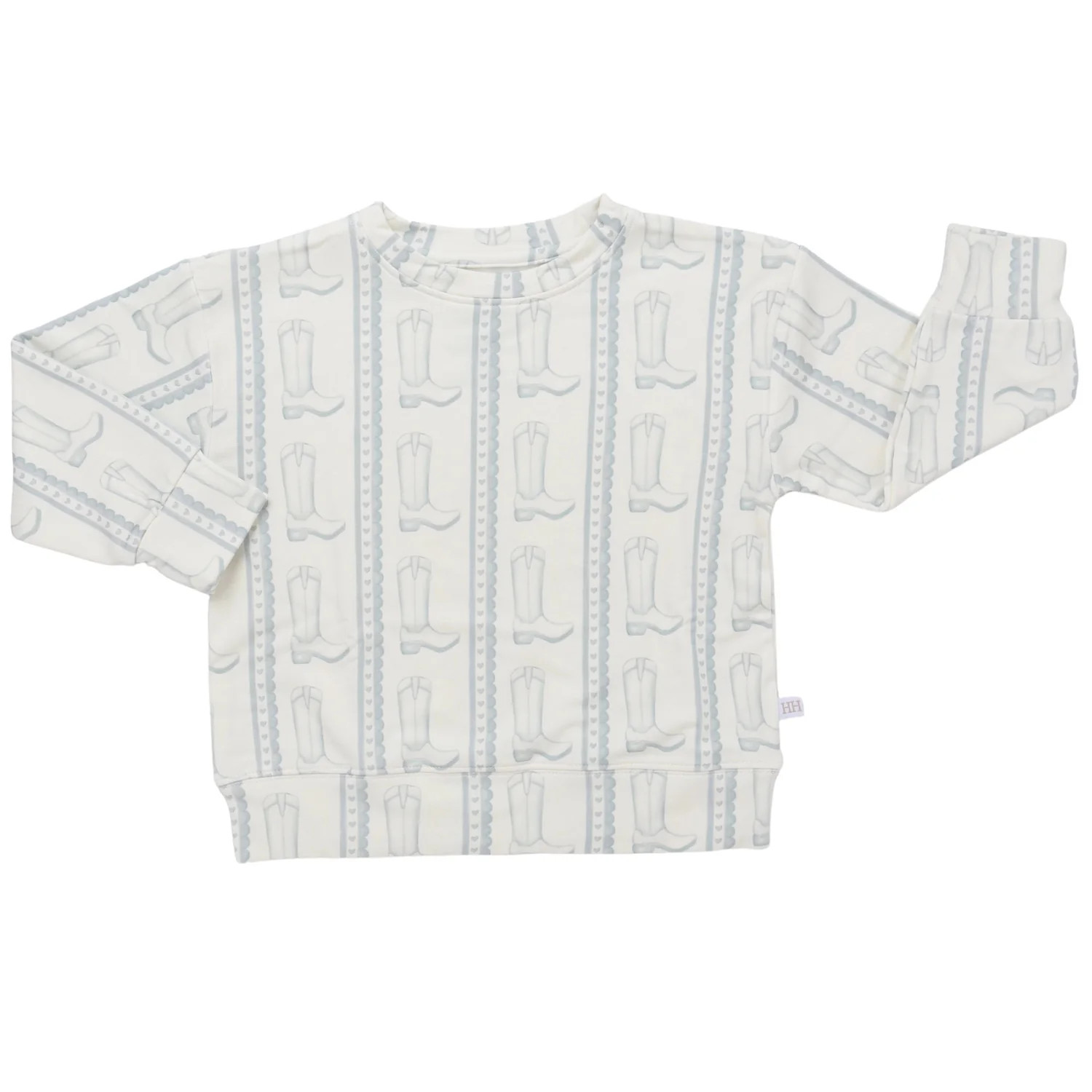 Blue Heart Boot Crew Neck | Hamner Hill