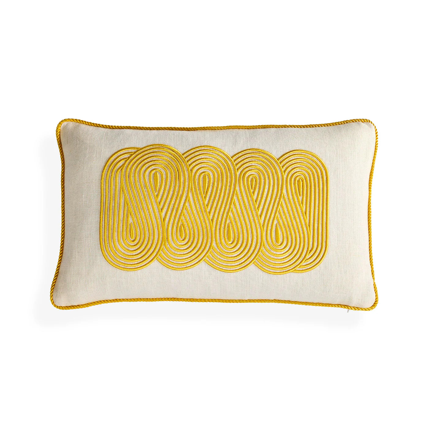 Pompidou Yellow Path Pillow | Jonathan Adler US