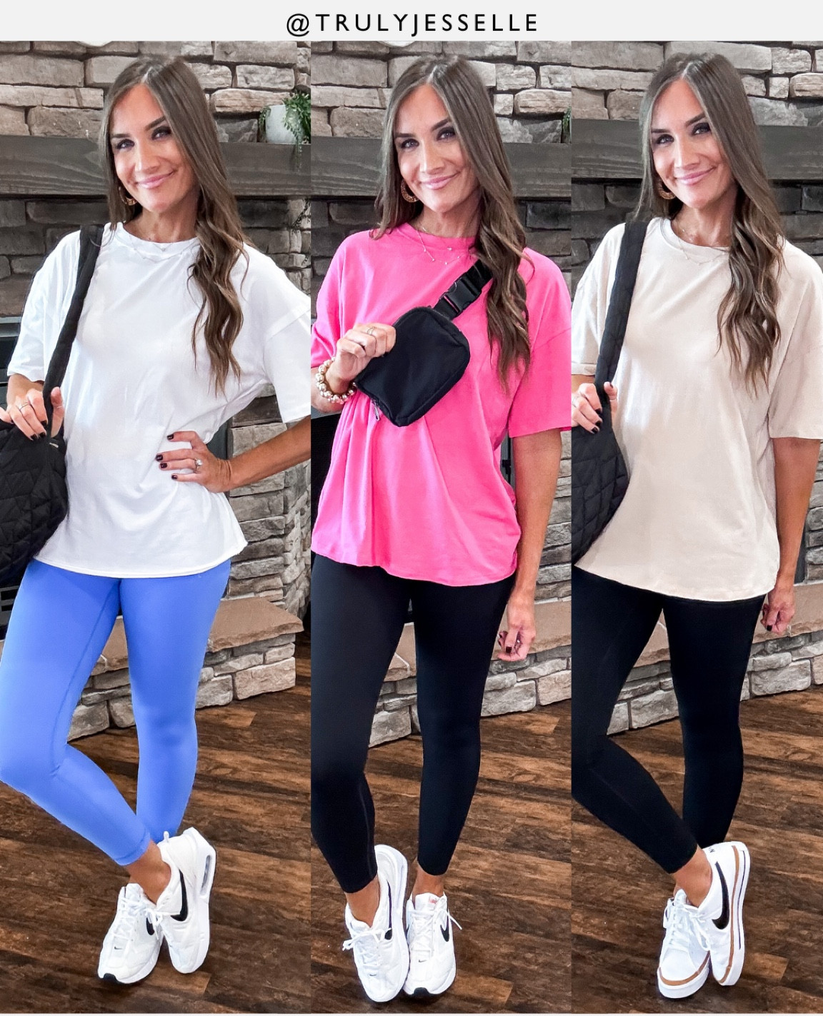 Amazon fashion, Amazon style, perfectly oversized legging friendly tee, free people inspired tee, lulu inspired leggings, no front seam leggings, free people inspired puffer bag, lulu inspired belt bag, layered necklace, Nike sneakers, Nike court legacy, Nike air max dawn sneakers

Wearing size medium in tees and leggings. I’m 5’9” and 140 pounds for reference. 

#LTKsalealert #LTKfindsunder50 #LTKstyletip