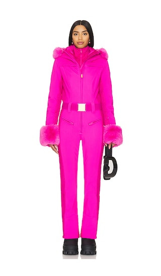 Angele Softshell Ski Suit With Fur Cuffs | Revolve Clothing (Global)