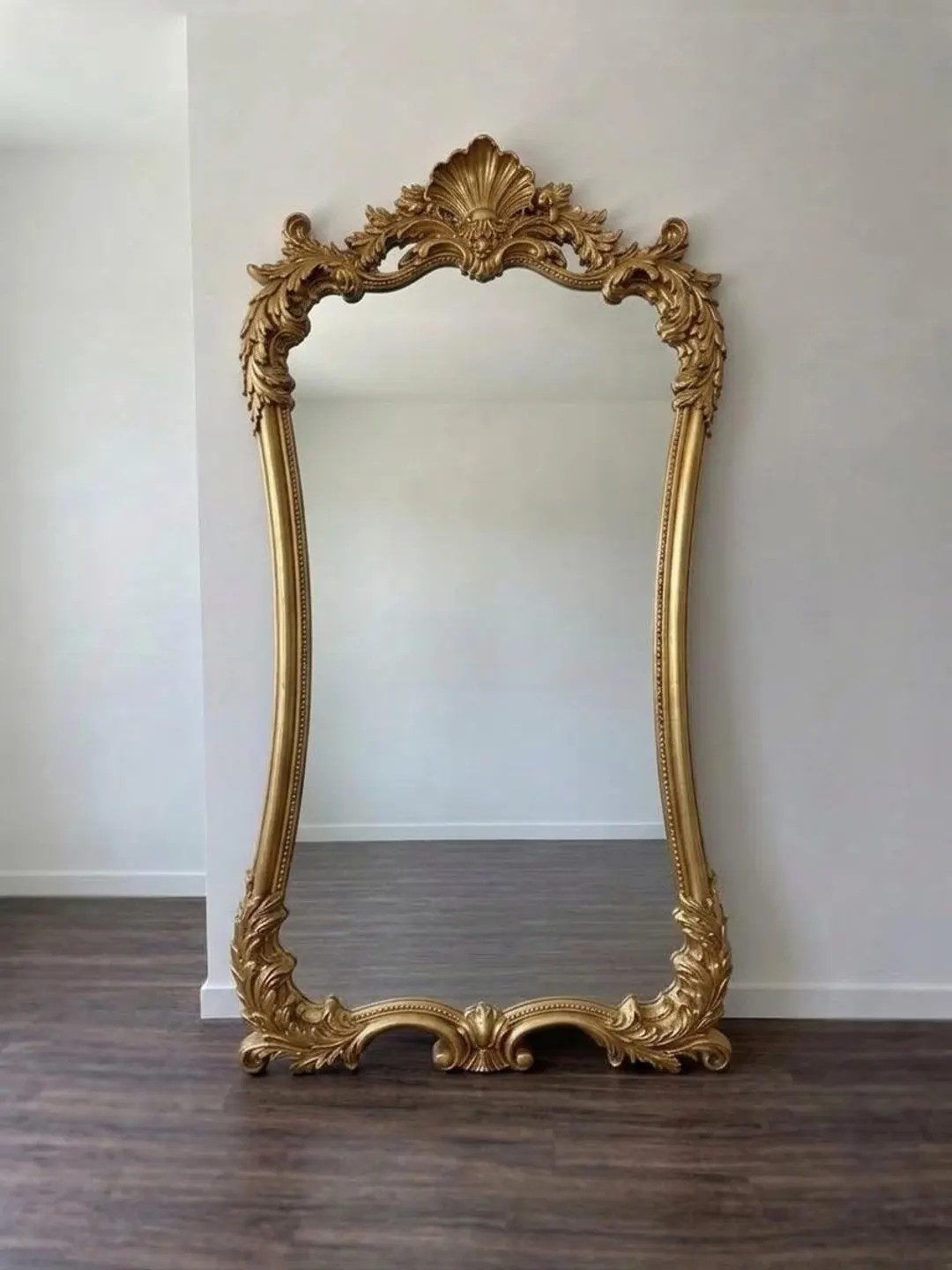 Large Ornate Gold Floor Mirror, Baroque Scrollwork, Vintage Style Bedroom Wall Mirror | Etsy (US)