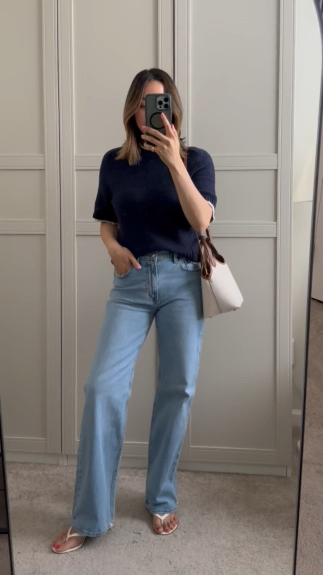 25% off everythjng at Abercrombie — copy & paste the code 

Sweater tee - a thick sweater material, wearing xs 
High rise Relaxed jeans - wearing the “medium” ,in the regular length (I’m 5’4”) 

Linked to other sale selects 

#LTKSaleAlert #LTKSpringSale