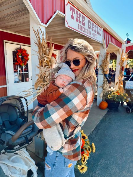 oh my gourd I can’t handle the cuteness 🎃 my sweet pookie pumpkin! 

Such a fun adventure to the pumpkin patch with our besties! Love doing mom shit with you @sassandsatin 🧡 zoo date next time? 

I linked my $25 flannel (I sized up to a large for an oversized fit), my PSL lipstick, my sherpa belt bag and Graham’s quilted sweatshirt set! 

#LTKHalloween #LTKfamily #LTKbaby