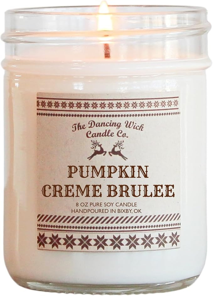 Pumpkin Cr\u00e8me Brulee Soy Candle \u2013 Cinnamon, Cardamom, Maple, Rum, French Vanilla, Caram... | Amazon (US)