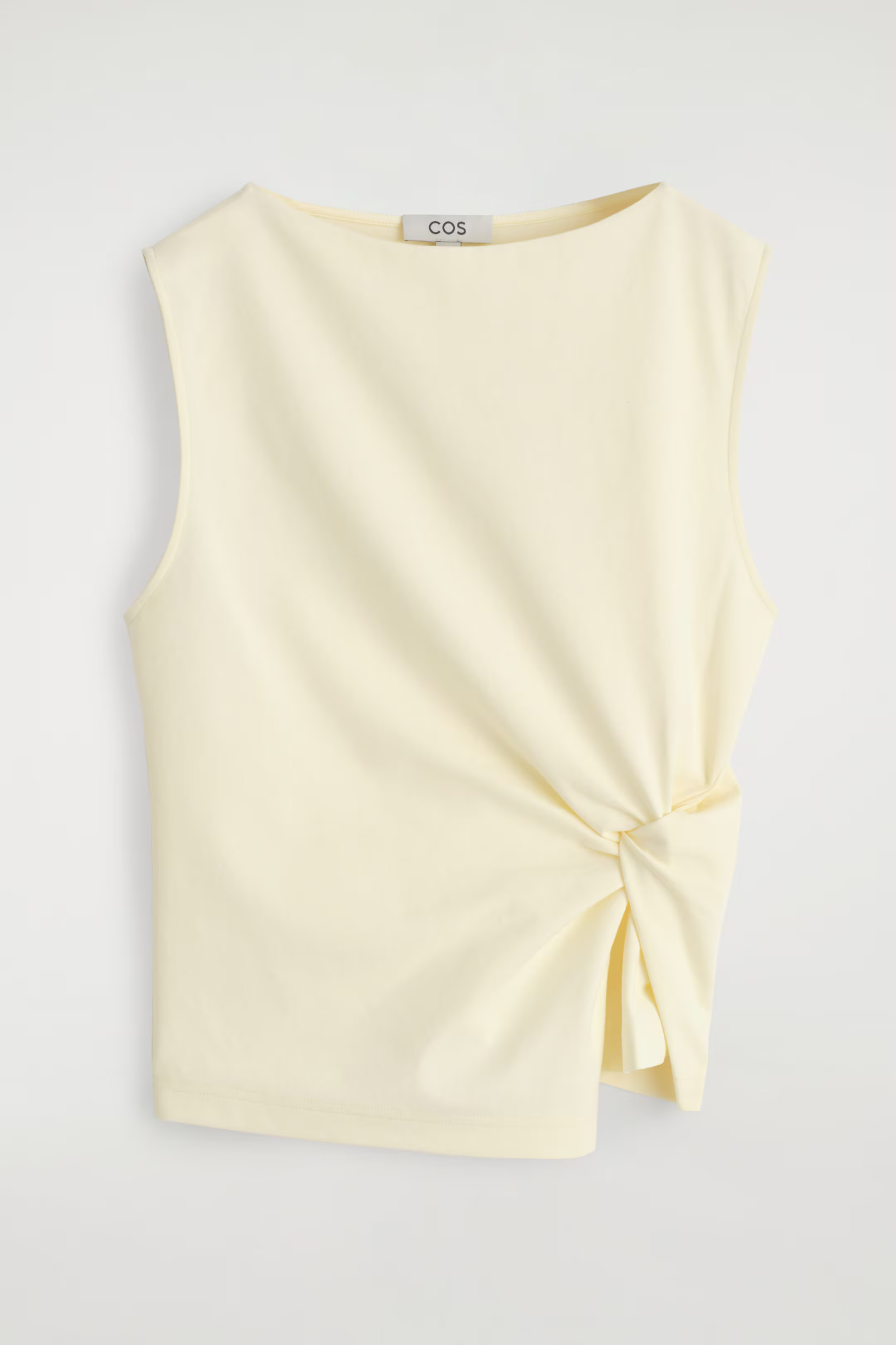 TWIST-DETAIL TOP - BUTTER YELLOW | COS US | COS (US)