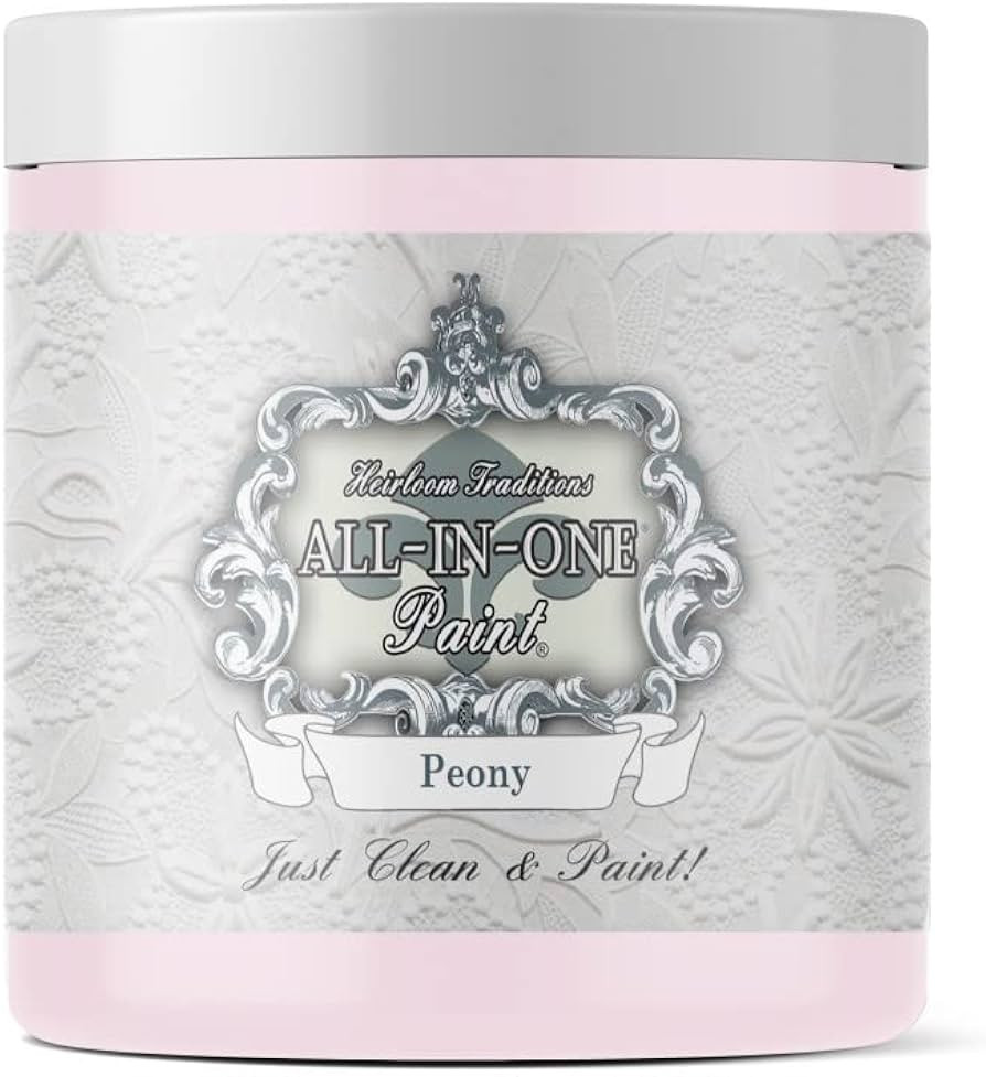 ALL-IN-ONE Paint, Peony (Pale Pink), 8 Fl Oz Sample. Durable cabinet and furniture paint. Built i... | Amazon (US)
