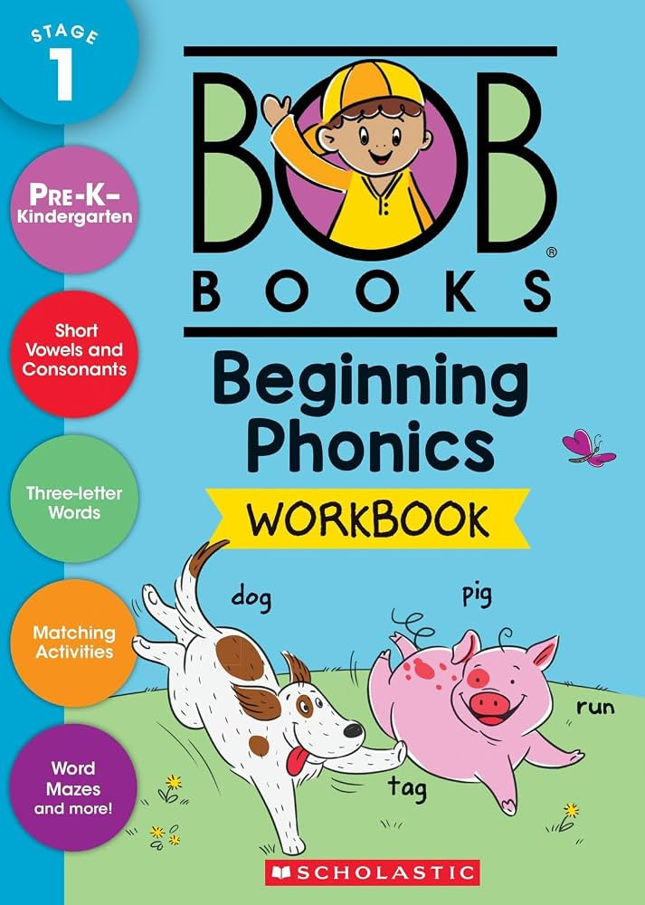 Bob Books - Beginning Phonics Workbook | Phonics, Writing Practice, Ages 4 and up, Kindergarten, ... | Amazon (US)