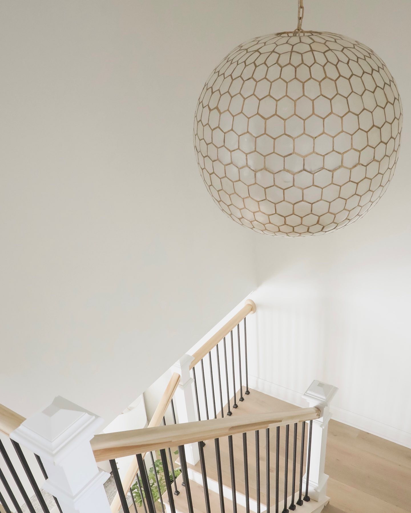 This capiz light fixture makes such a bold statement! Large enough to fill tall ceilings  

#LTKStyleTip #LTKSaleAlert #LTKHome