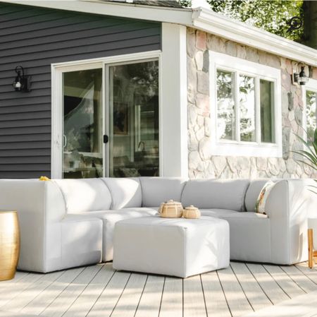 Love this outdoor sectional, outdoor couch, outdoor sofa, outdoor inspo, backyard inspo! On sale at Wayfair 👍🏻

#home #backyardliving #patiofurniture