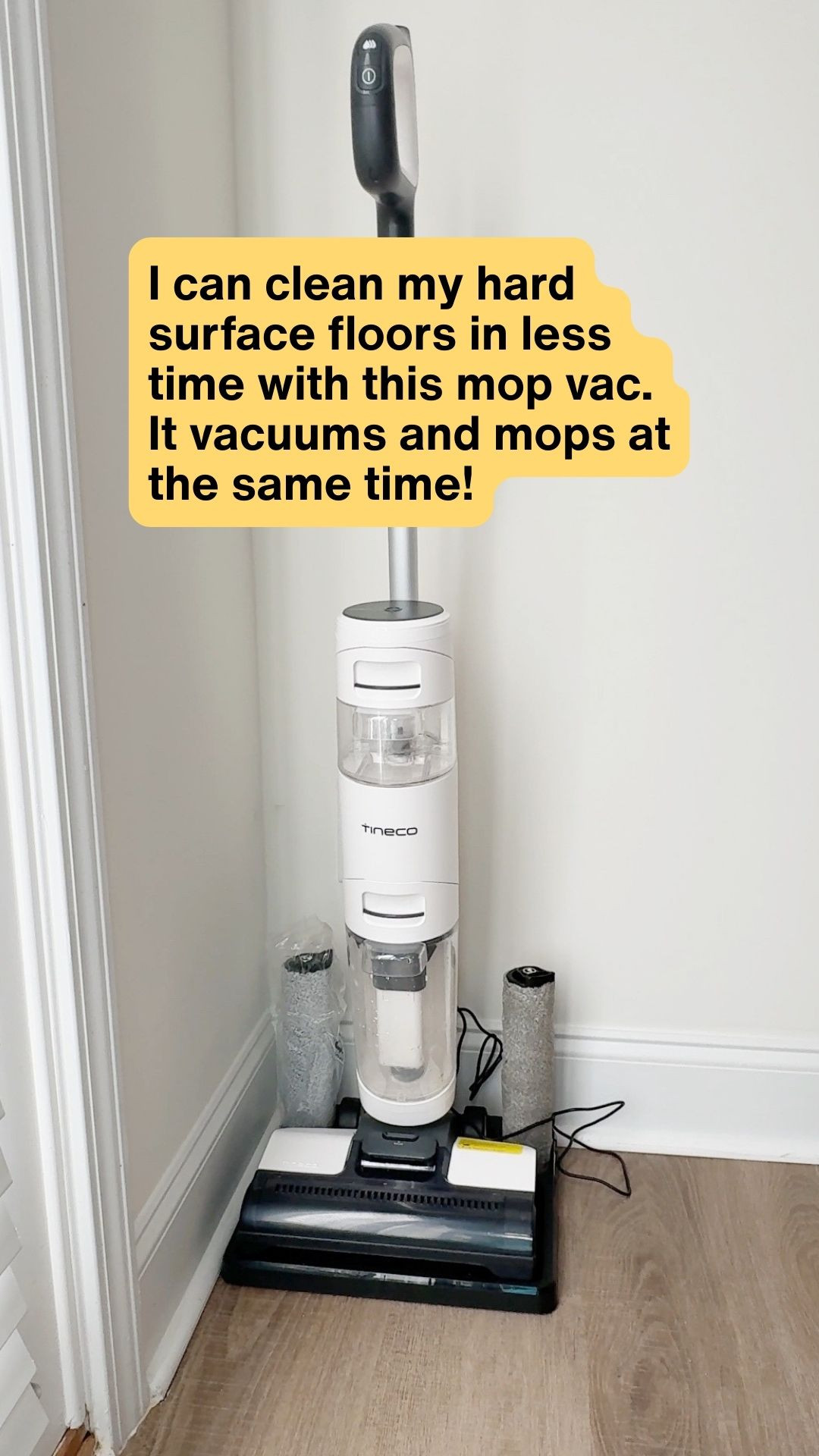 I got rid of my mop this year and replaced it with a mop vac. Because this vacuums and mops my floor at the same time, it takes less time for me to clean my hard surface floors, and it's less messy. 
#cleaningsupplies 

 

#LTKmomlife #LTKHome