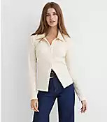 Puckered Knit Shirt | LOFT