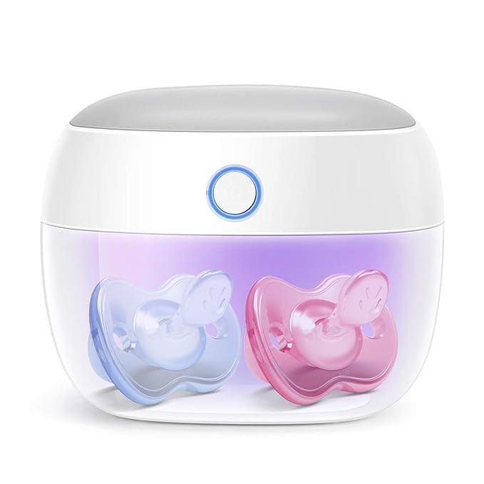 Papablic Portable UV Light Sanitizer, Mini UV-C Sanitizer Box for Pacifier and More, 99.99% Sanit... | Amazon (US)