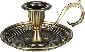 Healifty Candle Holder Candlestick Holder: Taper Candle Holders for Christmas Decor, Vintage Bron... | Amazon (US)