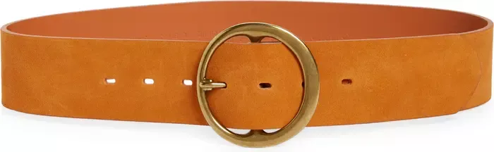 Round Buckle Suede Belt curated on LTK