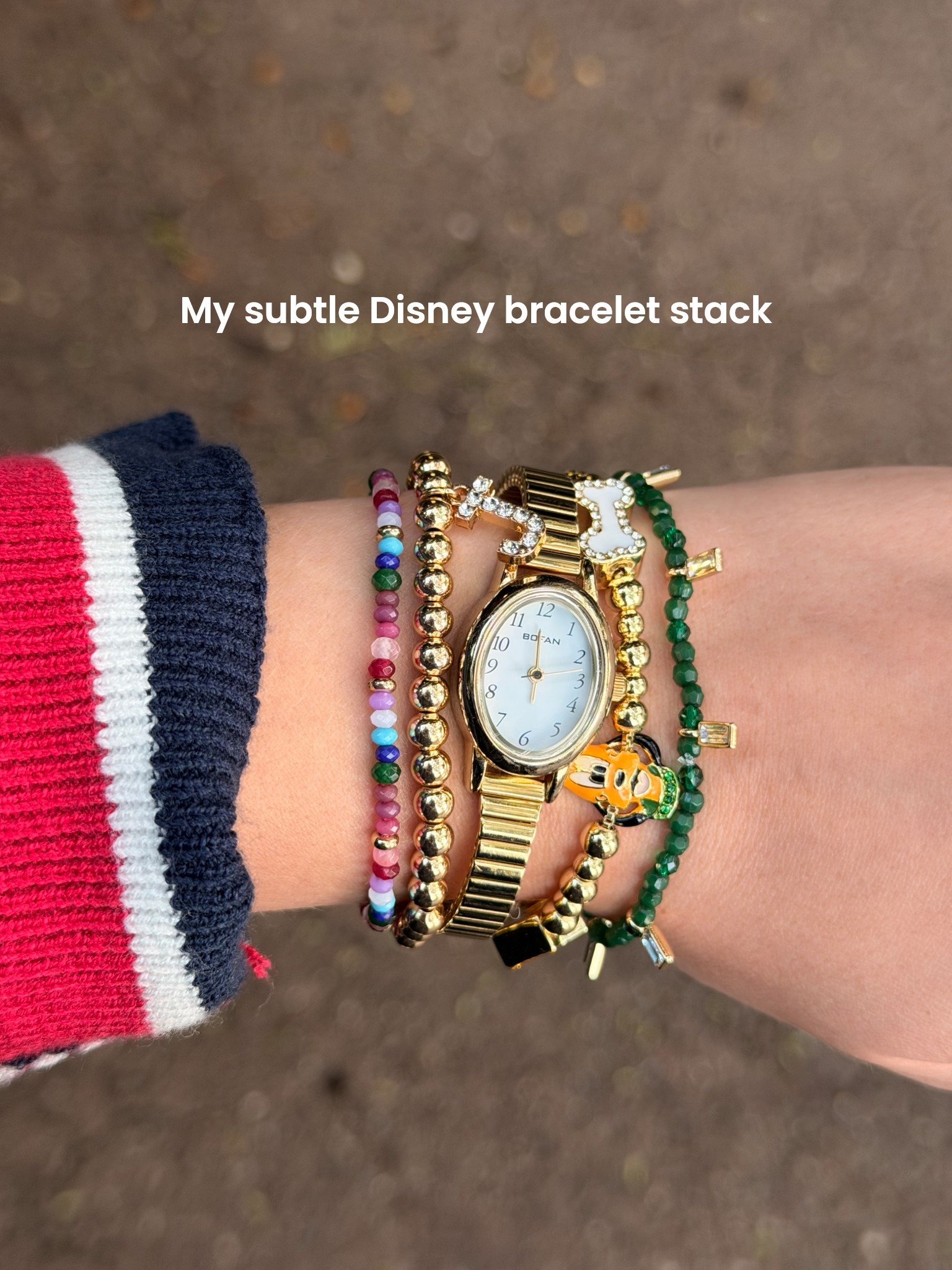 Instead of buying a ton of Disney shirts that I probably wouldn’t wear again, I wanted to add a touch of Disney to my outfits in subtle ways. These Baublebar bracelets were perfect 🤍

#LTKootd #LTKGiftGuide #LTKFindsUnder50
