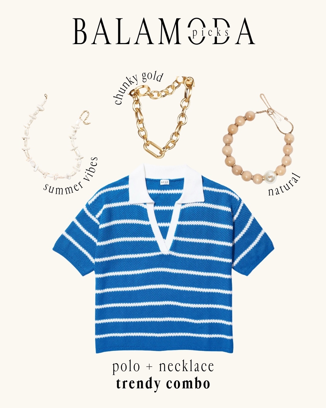 Polos are trending this spring 🌼 and there are so many fun ways to style them.

My styling trick? Layering up with some cute necklaces for that effortless chic vibe ✨
I’m showing you how to take a simple polo look and level it up with accessories.

Wanna see more ways to upgrade your spring outfits? Don’t miss my latest reel!  

#LTKpoloshirt #LTKnecklace

#LTKStyleTip