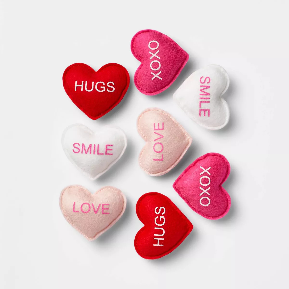 8pk Valentines Heart Vase Filler Pink/Red/Fuchsia - Spritz™ | Target