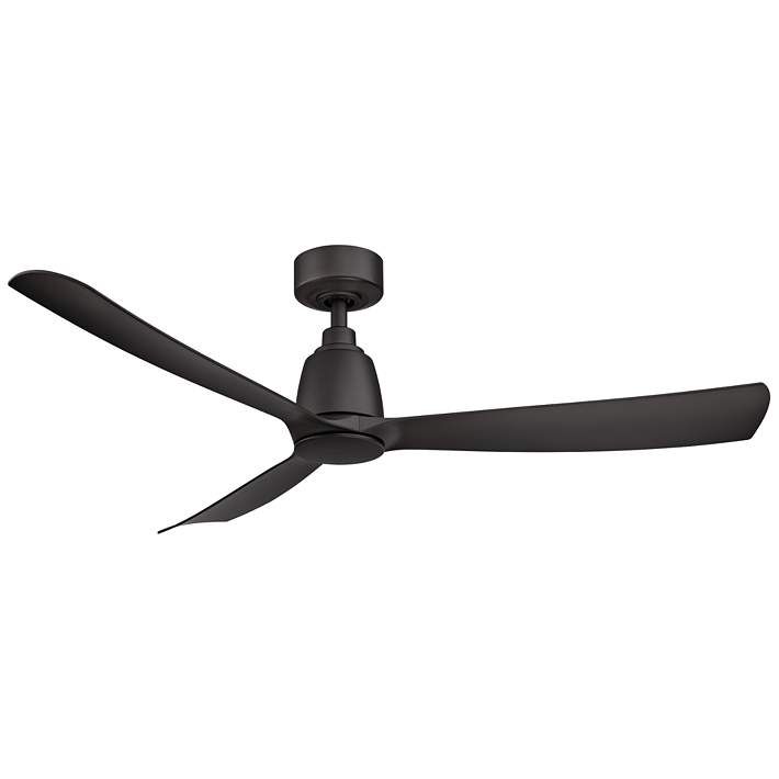 52" Fanimation Kute Black Damp Rated Ceiling Fan | LampsPlus.com