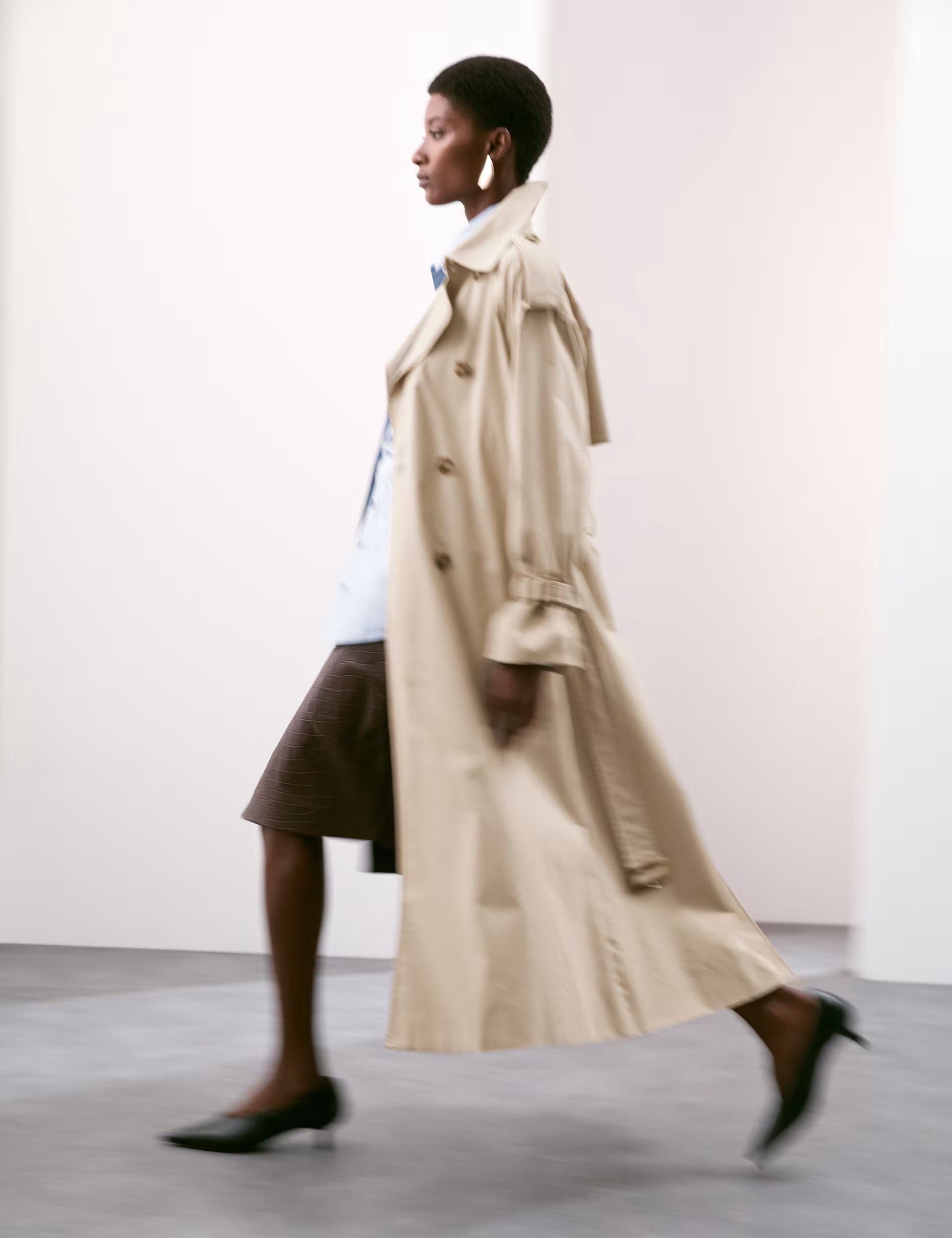 Cotton Rich Longline Trench Coat | Marks & Spencer (UK)