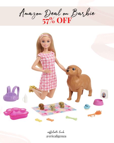 Great deal on dog + Barbie play set! 57% off at Amazon makes it under $10! 

Barbie doll set // toys on sale // Amazon toys // gifts for little girls // gift ideas for girls 

#LTKGiftGuide #LTKkids #LTKsalealert