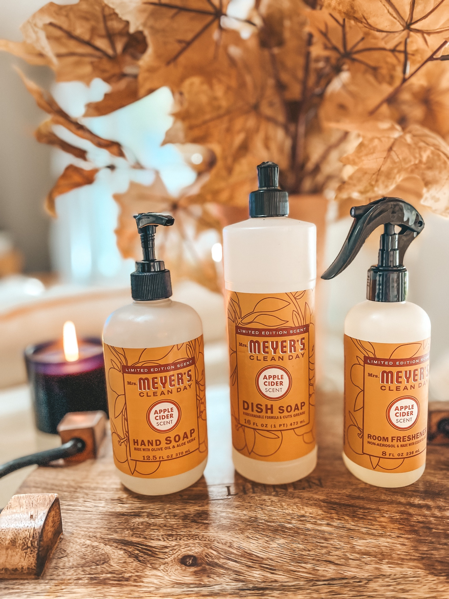 My favorite scented dish soap, hand soap, and air freshener from Mrs. Meyer - apple cider scent!

#LTKfindsunder50 #LTKhome #LTKSeasonal